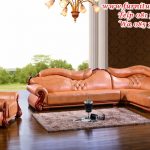set sofa tamu sudut jati termewah