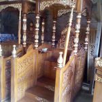 gambar mimbar masjid ukir jati kubah