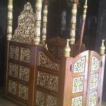mimbar jati ukir pintu depan