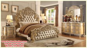 tempat tidur jati ukiran termewah